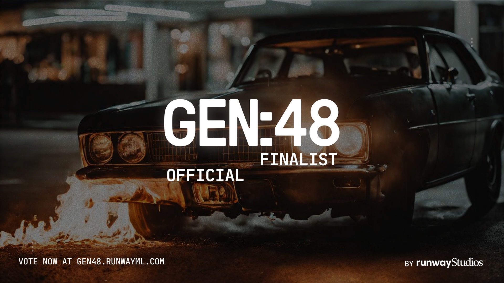 Official GEN:48 Finalist badge, by Runway Studios